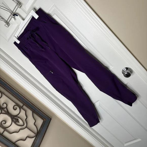 ADAR Women's Bold Purple Eggplant Scrub Pants Size Large - Picture 7 of 10